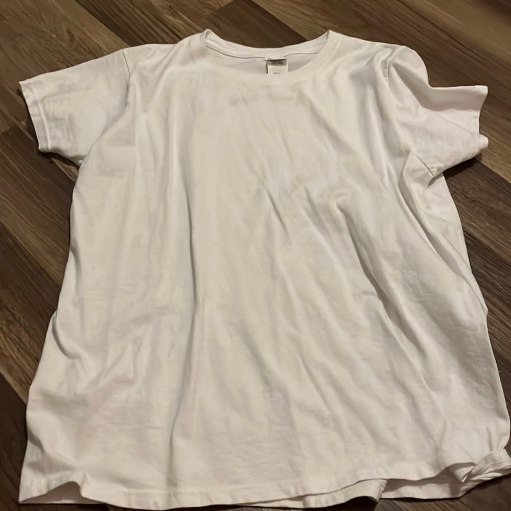 Plain white tee